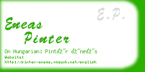 eneas pinter business card